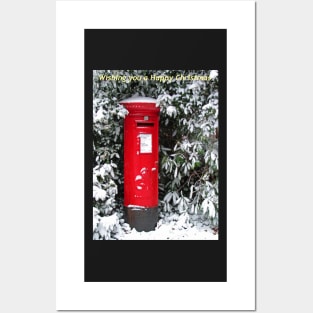 Post Box Christmas Card Posters and Art